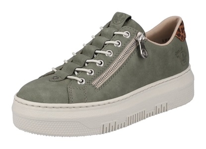 Rieker, Rieker Slip-On Sneaker, mit Leo-Einsatz an der Ferse, 