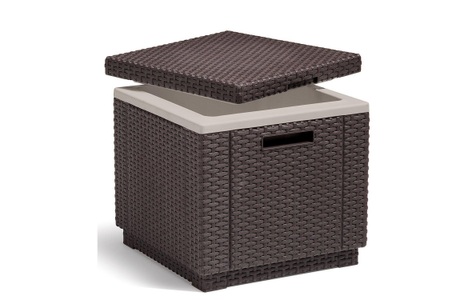 Allibert, AlliBERT Hocker Ice Cube dunkelbraun, 