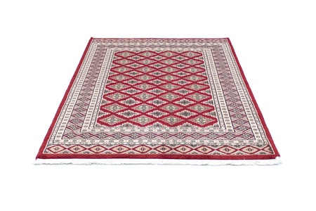 MorgenLand, morgenland Teppich »Buchara Teppich handgeknüpft rot«, rechteckig, 8 mm Höhe, morgenland Teppich »Buchara Teppich handgeknüpft rot«, rechteckig, 8 mm Höhe