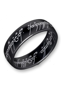 Der Herr der Ringe, Der Herr der Ringe Fingerring »Der Eine Ring - Titan Blackline, 10004043«, 