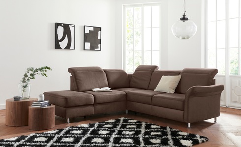 sit&more Ecksofa, inklusive Federkern, wahlweise mit Kopfteilverstellung, Bettfunktion und Stauraum