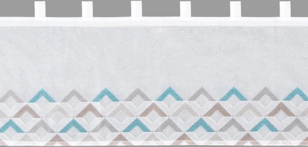 DECOLIFE, decolife Scheibengardine »Aileen«, (1 St.), gemusterte Scheibengardine, 