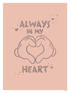 Komar, Komar Poster »Mickey Endless Love«, (1 St.), Komar Bild »Mickey Endless Love«, Disney, (1 St.), Wandbild zur Dekoration im Kinderzimmer - ohne Rahmen