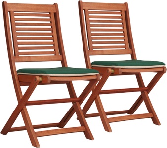 undefined, Gartenstuhl »Cordoba«, (2 Set), Eukalyptusholz, klappbar, inkl. Wendeauflage, MERXX Gartenstuhl »Cordoba«, (Set), 2 St., 2er Set, Eukalyptus, klappbar, braun, inkl. Wendeauflage