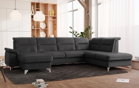 SCHÖNER WOHNEN LAMINAT, SCHÖNER WOHNEN LAMINAT Wohnlandschaft, wahlweise mit motorischer Relaxfunktion, sit&more Wohnlandschaft »Astoria U-Form«, wahlweise mit motorischer Relaxfunktion