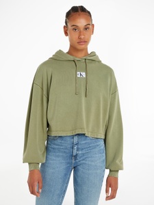 Calvin Klein Jeans Kapuzensweatshirt »WASHED WOVEN LABEL HOODIE«, mit Logoschriftzug