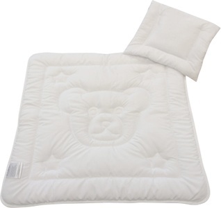 DREAMS, Dreams Steppbett + Kopfkissen »Teddybär«, (Spar-Set), Praktisches Set für Babys und Kleinkinder, Dreams Steppbett + Kopfkissen »Teddybär«, (Spar-Set), Praktisches Set für Babys und Kleinkinder