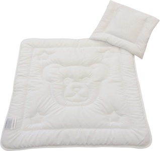 DREAMS, Dreams Steppbett + Kopfkissen »Teddybär«, (Spar-Set), Praktisches Set für Babys und Kleinkinder, Dreams Steppbett + Kopfkissen »Teddybär«, (Spar-Set), Praktisches Set für Babys und Kleinkinder