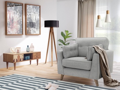 HOME AFFAIRE, Home affaire Sessel »Copenhagen«, feiner Keder, Kopfheftung im Rücken und Armlehnkissen, Home affaire Sessel »Copenhagen«, feiner Keder, Kopfheftung im Rücken und Armlehnkissen