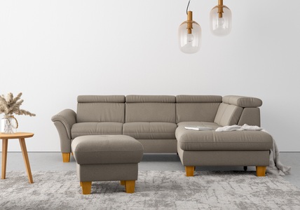 HOME AFFAIRE, Home affaire Ecksofa »Lindgren«, wahlweise mit TV-Funktion, Stauraum und Kopfteilverstellung, Home affaire Ecksofa »Lindgren L-Form«, wahlweise mit TV-Funktion, Stauraum und Kopfteilverstellung