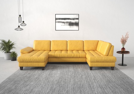 SIT&MORE, sit&more Wohnlandschaft, wahlweise mit Bettfunktion, Bettkasten, Sitztiefenverstellung, sit&more Wohnlandschaft »Westham U-Form«, wahlweise mit Bettfunktion, Bettkasten, Sitztiefenverstellung