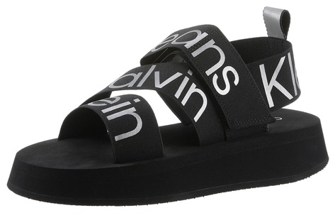 CALVIN KLEIN JEANS, Calvin Klein Jeans Sandale »PREFERSATO SANDAL WEBB«, mit Stretchbänder, 