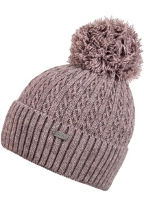 Chillouts, Strickmütze 'Estephania', chillouts Bommelmütze »Estephania Hat«, Feinstrick mit PomPom, Zopfmuster