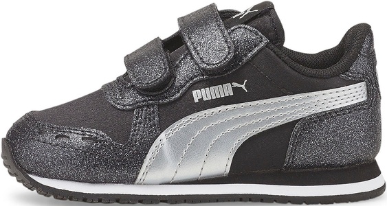 Puma, Puma Cabana Racer Jungen Sneaker Schwarz, PUMA Sneaker »CABANA RACER GLITZ V INF«, für Kinder mit Klettverschluss