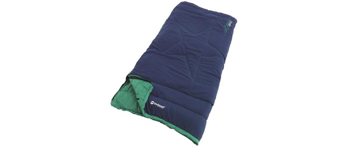 Outwell, Outwell Champ Schlafsack Kinder blau/grün Left Zipper 2021 Kunstfaserschlafsäcke, Outwell Kinderschlafsack Champ Kids Ocean Blue