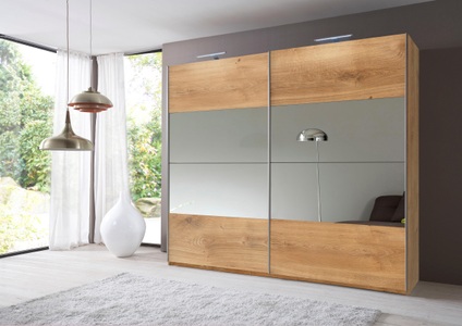 Wimex, Wimex Schwebetürenschrank »Easy«, mit Teilspiegel, Wimex Schwebetürenschrank »Easy«, mit Teilspiegel