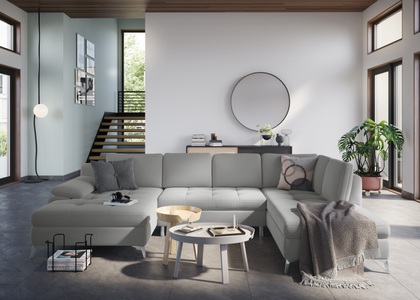 sit&more Wohnlandschaft, mit Recamiere, wahlweise mit Bettfunktion und Bettkasten