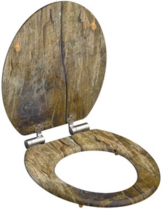 SCHÜTTE, SCHÜTTE WC-Sitz »Solid Wood«, mit Absenkautomatik, Schütte WC-Sitz »Solid Wood«, mit Absenkautomatik und Holzkern, MDF