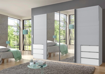 fresh to go, Fresh To Go Schwebetürenschrank »Level«, Wimex Schwebetürenschrank »Level by fresh to go«, mit Synchronöffnung