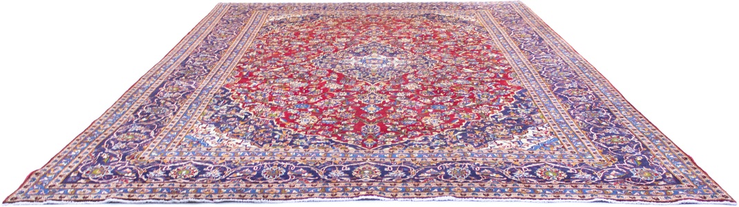MorgenLand, morgenland Wollteppich »Keshan Teppich handgeknüpft rot«, rechteckig, 7 mm Höhe, 