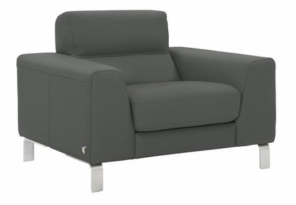 CALIA ITALIA, CALIA ITALIA Sessel »Simon«, in zwei Lederqualitäten, CALIA ITALIA Sessel »Simon Loungesessel, Designsessel, sehr bequem«, in zwei Lederqualitäten
