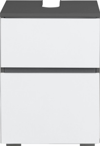 HOME AFFAIRE, Home affaire Waschbeckenunterschrank »Wisla«, platzsparend, Siphonausschnitt, Tür mit Push-to-open-Funktion, Breite 40 cm, Höhe 55 cm, Home affaire Waschbeckenunterschrank »Wisla«, Siphonausschnitt, Breite 40 cm, Höhe 55 cm