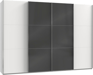 fresh to go, Fresh To Go Schwebetürenschrank »Level«, mit Glastüren und Synchronöffnung, Wimex Schwebetürenschrank »Level by fresh to go«, mit Glastüren und Synchronöffnung
