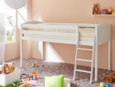 TICAA, Ticaa Hochbett »Eric«, Kiefer, Ticaa Hochbett »Eric«, mit Rollrost, Kiefer