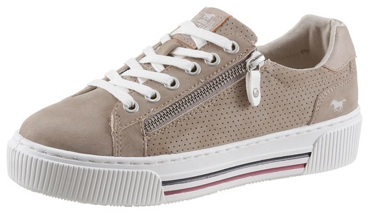 MUSTANG SHOES, Mustang Shoes Plateausneaker, mit Reissverschluss und Schnürung, 