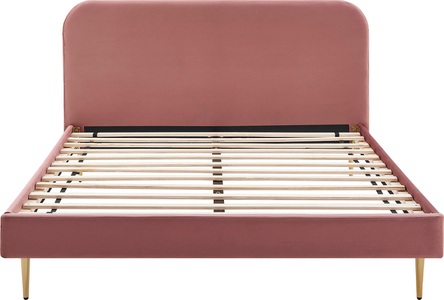 Salesfever, SalesFever Polsterbett, Beine Chrom goldfarben, SalesFever Polsterbett, Beine Chrom goldfarben