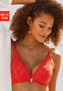 Lascana, LASCANA Push-up-BH, mit Bügel, aus floraler Jacquardspitze, Dessous, LASCANA Push-up-BH, mit Bügel, aus floraler Jacquardspitze, Dessous