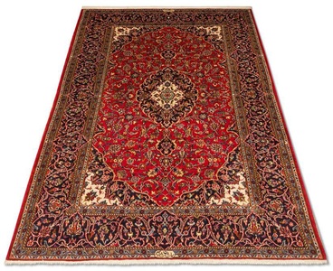MorgenLand, morgenland Teppich »Keshan Teppich handgeknüpft rot«, rechteckig, 8 mm Höhe, 
