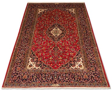 MorgenLand, morgenland Teppich »Keshan Teppich handgeknüpft rot«, rechteckig, 8 mm Höhe, 