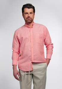 Eterna, ETERNA LANGARM HEMD REGULAR FIT UPCYCLING SHIRT LEINEN PFIRSICH, Eterna Langarmhemd »MODERN FIT«