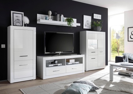 undefined, Wohnwand »BIANCO« (Set, 4-tlg), 