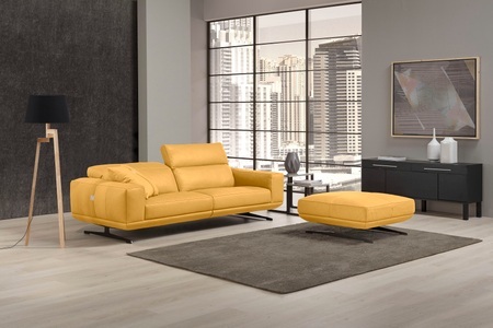 Egoitaliano, Egoitaliano 2,5-Sitzer »Gloria«, Beidseitig verstellbare Rückenelemente, mit Metallfüssen, Egoitaliano 2,5-Sitzer »Gloria, super bequem und hochwertige Verarbeitung, edles Design« beidseitig verstellbare Rückenelemente, mit Metallfüssen