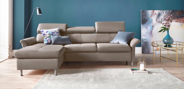 exxpo - sofa fashion Ecksofa, inkl. Kopf- bzw. Rückenverstellung, wahlweise mit Bettfunktion und Bettkasten