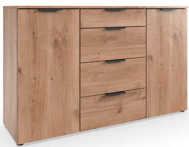 Fresh To Go Kombikommode »Level«, 2-türig mit 4 Schubladen, soft-close Funktion, 135cm breit, 84cm hoch