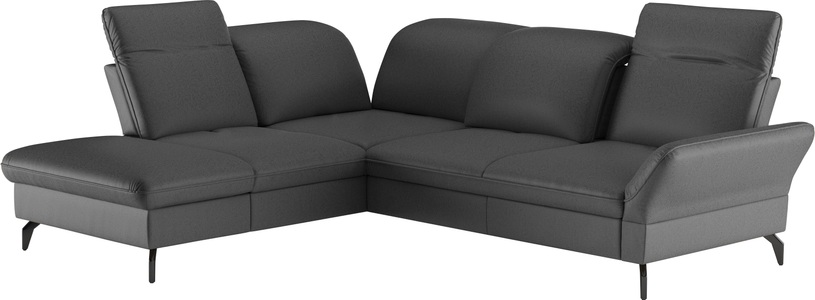 SIT&MORE, sit&more Ecksofa »Leandro L-Form«, Wahlweise mit Bett-, Kopfteil - und Armlehnfunktion, sowie Stauraum