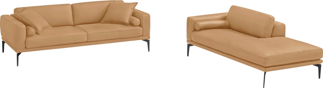 Egoitaliano, Egoitaliano Polstergarnitur »Masu«, Höhe der Rückenkissen und Sitztiefe verstellbar, 3 Rollkissen, Egoitaliano Polstergarnitur »Masu, Design trifft sensationellen Sitzkomfort«, Höhe der Rückenkissen und Sitztiefe verstellbar, 3 Rollkissen