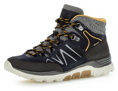 Gabor, - Nubuk Wandersneaker Damen Blau 44, 
