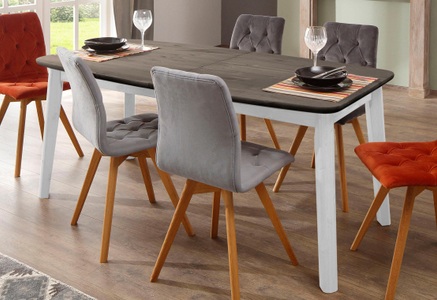 HOME AFFAIRE, Home affaire Esstisch »Palermo«, mit Auszugfunktion, Home affaire Esstisch »Palermo«, mit Auszugfunktion, aus Massivholz, FSC® zertifiziert