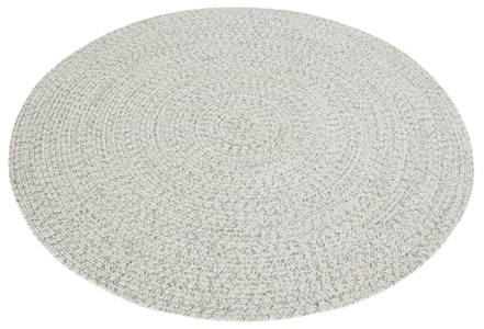 NORTHRUGS Teppich »Trenzado«, rund, Flachgewebe, Hand-Made Look, robust, pflegeleicht