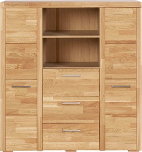 Woltra, Woltra Highboard »Falco«, Fronten in Massivholz, 