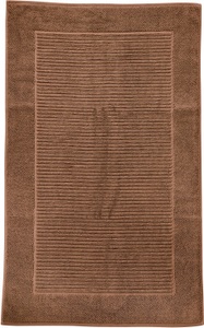 done.® Badematte »Damian«, Höhe 10 mm, fussbodenheizungsgeeignet, Badteppich, Uni-Farben, mit Bordüre, Hoch-Tief Effekt, reine Baumwolle