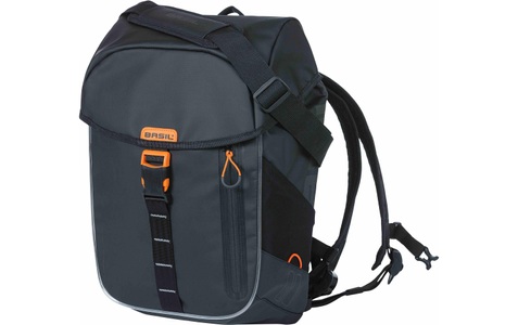 Basil, Basil Miles Tarpaulin Fahrradrucksack Nordlicht 17l black 2021 Gepäckträgertaschen, Basil Rucksack »Basil Miles Tarpaulin Rucksack«