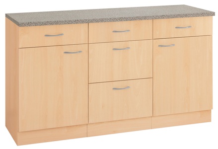 wiho Küchen, wiho Küchen Unterschrank »Kiel«, 150 cm breit, wiho Küchen Unterschrank »Kiel«, 150 cm breit