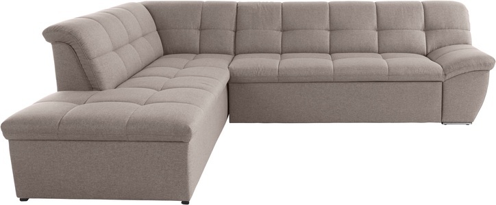 DOMO collection Ecksofa »Lagoa«, wahlweise mit Bettfunktion, frei im Raum stellbar, in grosser Farbvielfalt