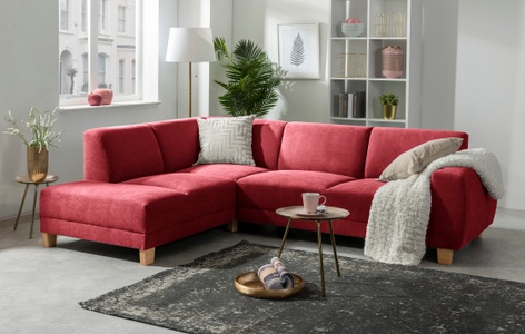 MAX WINZER, Max Winzer® Ecksofa »Blackpool«, Max Winzer® Ecksofa »Blackpool modern, mittlere Sitzhärte mit hochwertiger Schaumpolsterung«, Lounge-Charakter durch niedrigen, leicht gewölbten Rücken