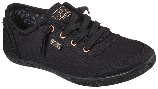 Skechers, Skechers Slip-On Sneaker »BOBS B CUTE-«, mit elastischer Zierschnürung, Skechers Slip-On Sneaker »BOBS B CUTE-«, Slipper, Sommerschuh, Freizeitschuh mit elastischer Zierschnürung
